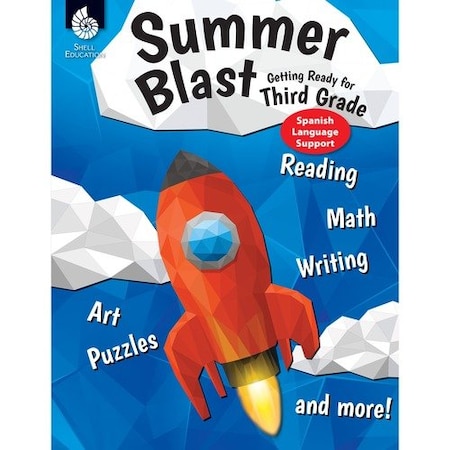 Shell Education Teacher Created Materials Book Set, Summer, Grade 3, Spanish, 8-1/2inWx1/4inLx11inH, MI SHL86128